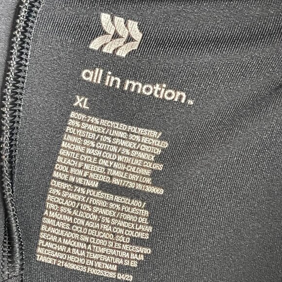 All In Motion Bodysuit Black‎ Womens XL Open Twist Back Ribbed Athleisure - Picture 3 of 9